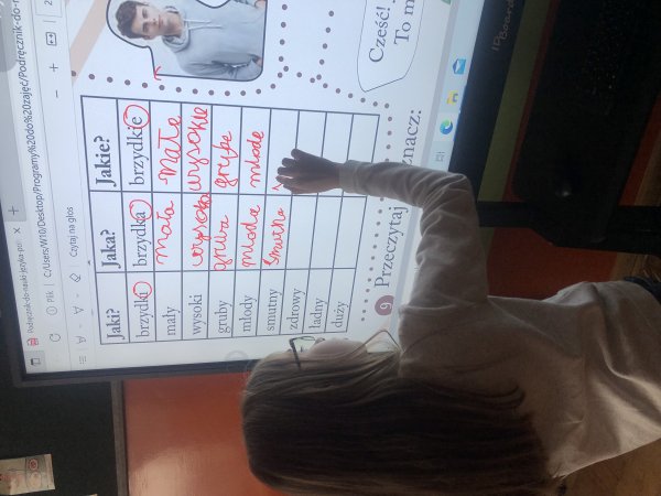 Wykorzystanie monitora interaktywnego do zajęć lekcyjnych i pozalekcyjnych w Szkole Podstawowej Nr 1 w Parczewie. — zdjęcie 7